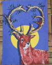 Set of 3 Beautiful Deer Design LARGE SIZE Highly Absorbent Multi Purpose Kitchen Towel Tea Towels 70cm by 45cm Hanging Loop